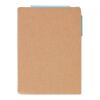 Cuaderno y bolígrafo Quillo | Cartón reciclado | A6 | Liso azul claro
