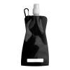Botella de agua plegable negro