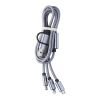 Set de cables de nailon Leif plata