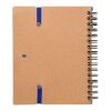 Libreta de papel reciclado Angela azul
