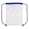 Mochila transparente en PVC azul cobalto