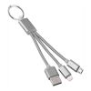 Set de cables de aluminio plata