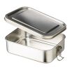 Fiambrera de acero inox. Kasen plata