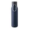 Botella de acero inox. reciclado Cassian azul