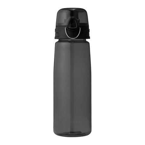 Botella deportiva Capri Estándar | Negro transparente | sin montaje de publicidad | no disponible | no disponible