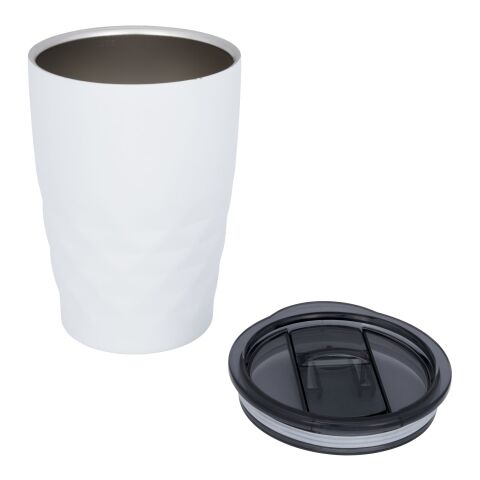 Vaso isotérmico "Geo" Estándar | Blanco | sin montaje de publicidad | no disponible | no disponible