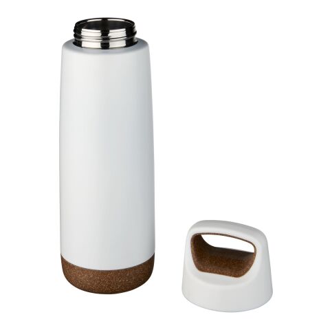 Botella deportiva de cobre con aislamiento al vacío de 600 ml &quot;Valhalla&quot; Estándar | Blanco | sin montaje de publicidad | no disponible | no disponible