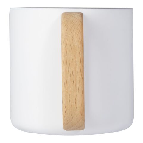 Taza de acero inoxidable reciclado con certificado RCS con aislamiento de cobre de 360 ml &quot;Bjorn&quot; Estándar | Blanco | sin montaje de publicidad | no disponible | no disponible