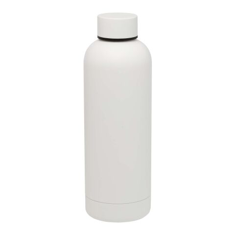 Bidón con aislamiento de cobre de 500 ml de acero inóxidable reciclado con certificado RCS &quot;Spring&quot; Estándar | blanco | sin montaje de publicidad | no disponible | no disponible