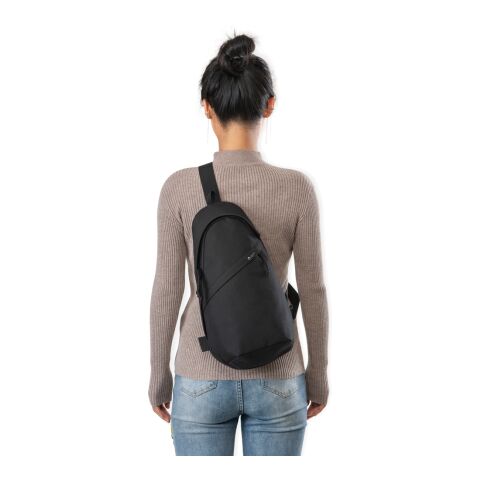 Bolsa bandolera de rPET Renew AWARE™ negro | sin montaje de publicidad | no disponible | no disponible