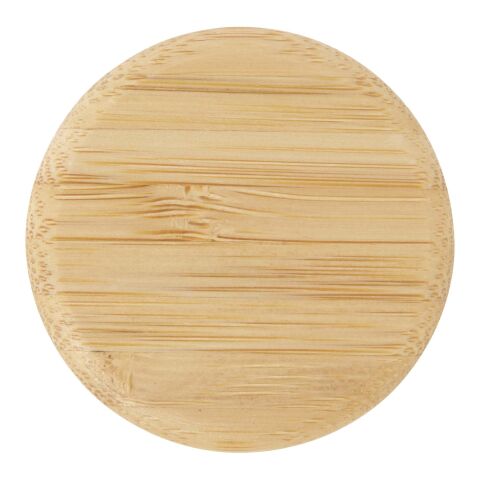 Botella de cristal de 500 ml con asa de silicona y tapa de bambú &quot;Porto&quot; Estándar | Blanco | sin montaje de publicidad | no disponible | no disponible