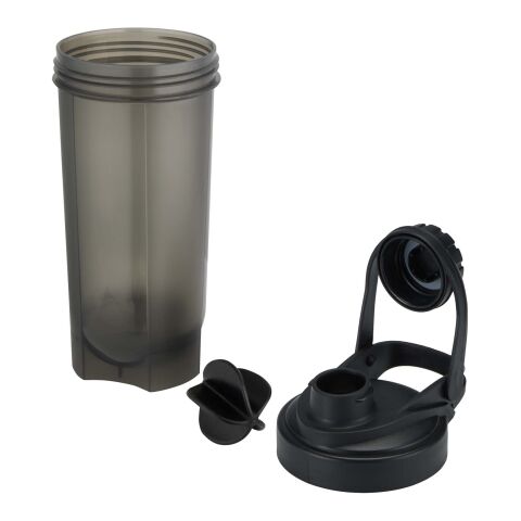 Bidón deportivo de 700&nbsp;ml con bola agitadora "Forza" Estándar | Negro intenso | sin montaje de publicidad | no disponible | no disponible