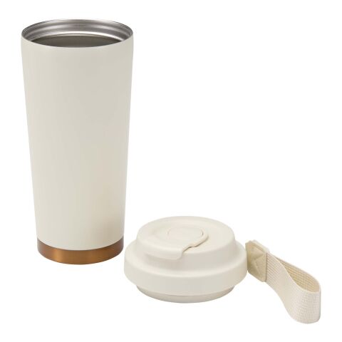 Vaso térmico Hampton de 480 ml, de acero inoxidable reciclado RCS, con doble pared y aislamiento al vacío Crema