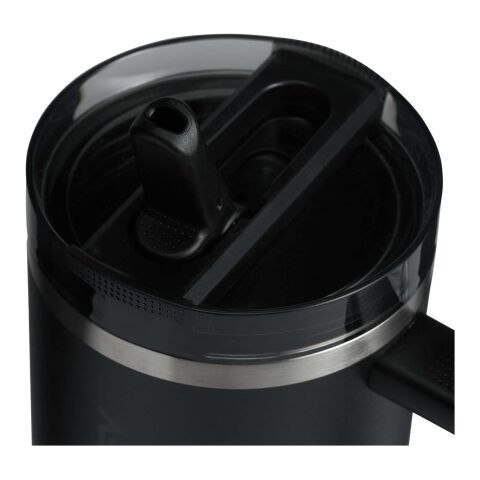 Vaso Stanley Quencher® ProTour 1180 ml de acero inoxidable reciclado aislado con pajita abatible Negro intenso