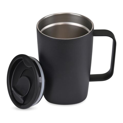 Taza reciclada RCS de Aviana™ Rowan de 450 ml negro | sin montaje de publicidad | no disponible | no disponible