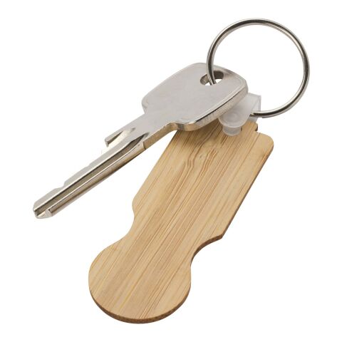 Llavero para carrito de bambú &quot;Ronan&quot; Estándar | Natural | sin montaje de publicidad | no disponible | no disponible