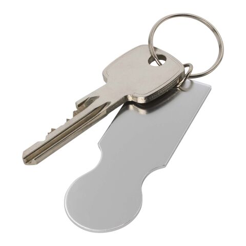 Llavero para carrito de la compra &quot;Rhea&quot; Estándar | Plateado | sin montaje de publicidad | no disponible | no disponible