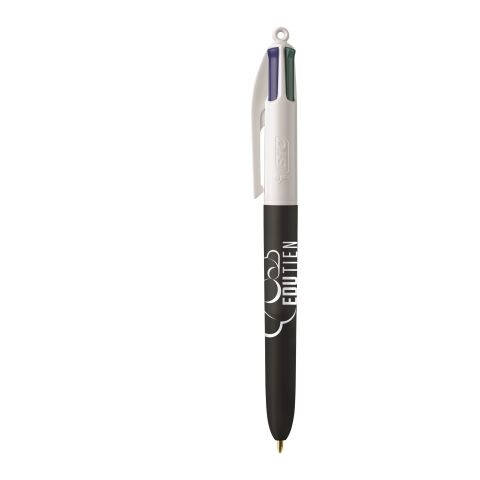 BIC® 4 Colours Soft Blanco-Negro intenso | Impresión De Pantalla 1 color | Cuerpo-a la derecha del clip&nbsp; | 30.00 mm x 43.00 mm