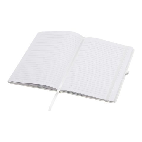 Libreta de tapa dura A5 de material reciclado con páginas rayadas &quot;Teak&quot; Estándar | blanco | sin montaje de publicidad | no disponible | no disponible