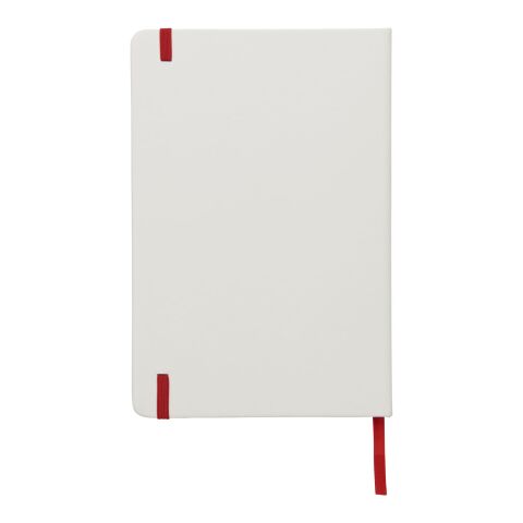 Libreta blanca con cinta de color A5 "Spectrum" Estándar | Blanco-Rojo | sin montaje de publicidad | no disponible | no disponible | no disponible