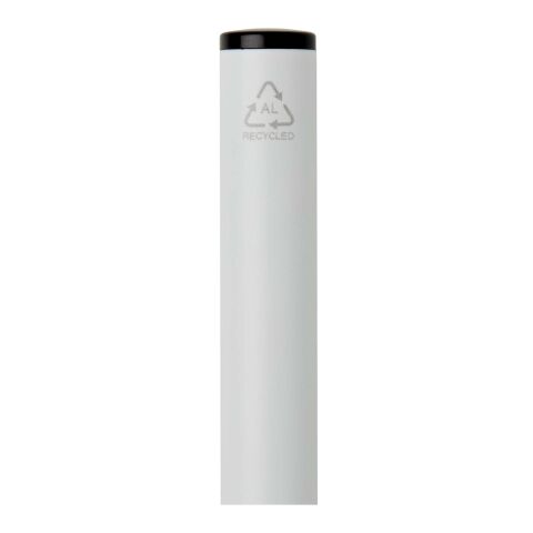 Bolígrafo giratorio de aluminio reciclado Verton con funda (tinta azul) blanco