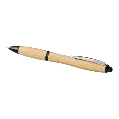 Bolígrafo de bambú &quot;Nash&quot; Estándar | Natural-Negro intenso | sin montaje de publicidad | no disponible | no disponible