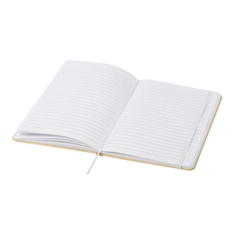 Libreta de tapa dura A5 de cartón reciclado &quot;Nelida&quot; Estándar | Blanco | sin montaje de publicidad | no disponible | no disponible