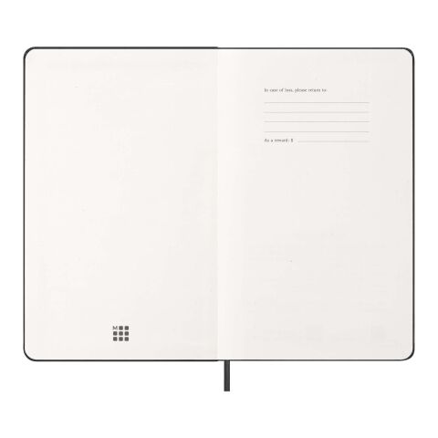 Agenda semanal de 12 meses L horizontal con tapa dura "Moleskine" Estándar | Negro intenso | sin montaje de publicidad | no disponible | no disponible