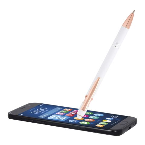 Bolígrafo con acabado en oro rosa &quot;Nanna&quot; (tinta azul) Estándar | blanco | sin montaje de publicidad | no disponible | no disponible