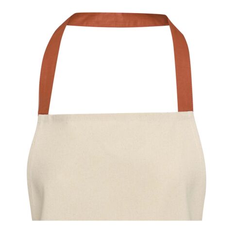 Delantal de algodón reciclado de 200 g/m² "Nia" Estándar | Brick | sin montaje de publicidad | no disponible | no disponible | no disponible