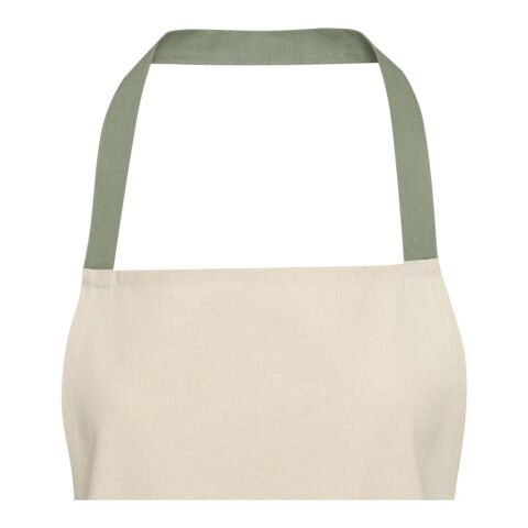 Delantal de algodón reciclado de 200 g/m² "Nia" Verde mezcla
