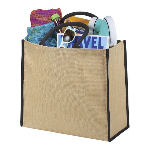 Bolsa grande tote Estándar | Natural-Negro intenso | sin montaje de publicidad | no disponible | no disponible