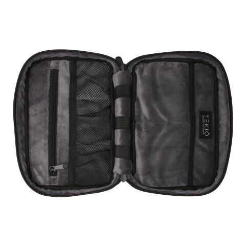 Bolsa organizadora de material reciclado GRS &quot;Rise&quot; Estándar | Negro | sin montaje de publicidad | no disponible | no disponible | no disponible