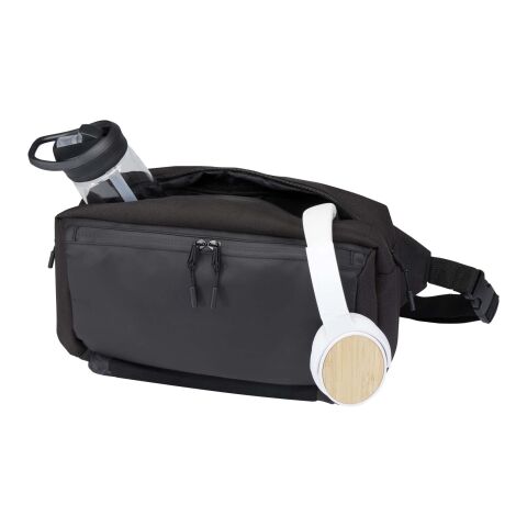 Bolsa bandolera modular de material reciclado GRS &quot;Roam&quot; Estándar | negro | sin montaje de publicidad | no disponible | no disponible | no disponible