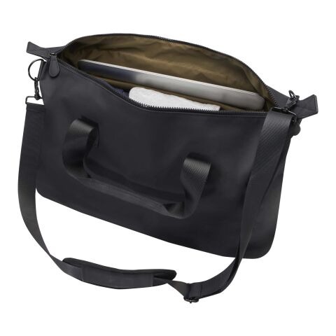 Bolsa de lona de 36 litros reciclada GRS para portátil de 15,6&quot; &quot;Turner&quot; Estándar | negro | sin montaje de publicidad | no disponible | no disponible