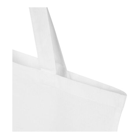 Bolsa Tote de 7 L de algodón reciclado de 140 g/m² con certificado GRS "Madras Blend" Estándar | Blanco | sin montaje de publicidad | no disponible | no disponible | no disponible