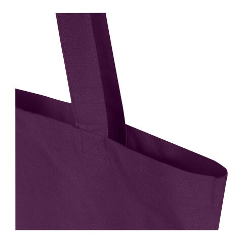 Bolsa Tote de 7&nbsp;L de algodón reciclado de 140&nbsp;g/m² con certificado GRS "Madras Blend" Estándar | Morado | sin montaje de publicidad | no disponible | no disponible | no disponible