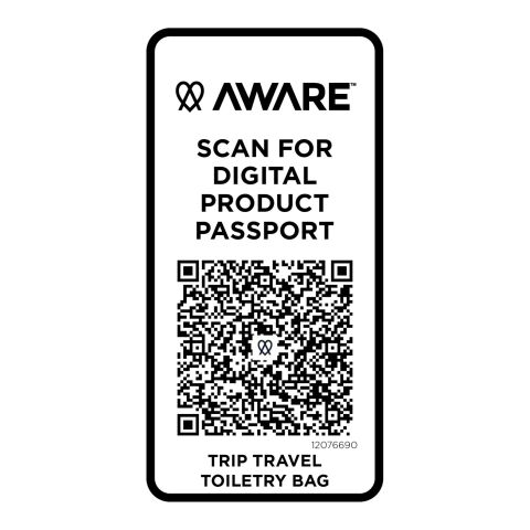 Neceser de viaje reciclado de 6 litros &quot;Trip Aware™&quot; Estándar | Negro intenso | sin montaje de publicidad | no disponible | no disponible | no disponible