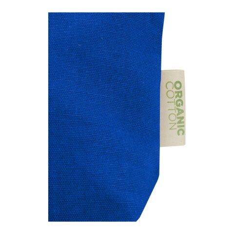 Bolsa de aseo pequeña de 1&nbsp;l algodón orgánico OCS de 180&nbsp;g/m² "Odisha" Azul real