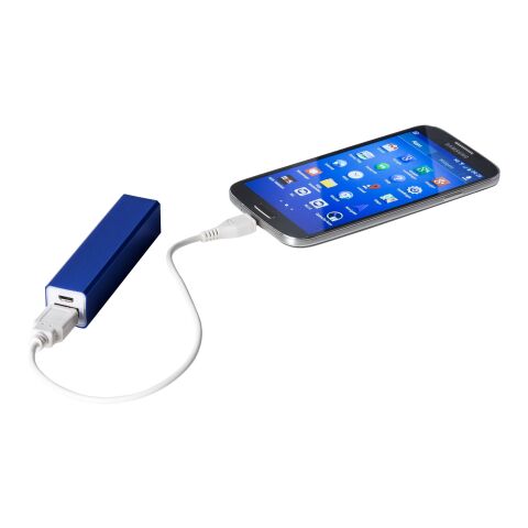 Batería externa 2200 mAh de aluminio &quot;Volt&quot; Estándar | Azul real | sin montaje de publicidad | no disponible | no disponible