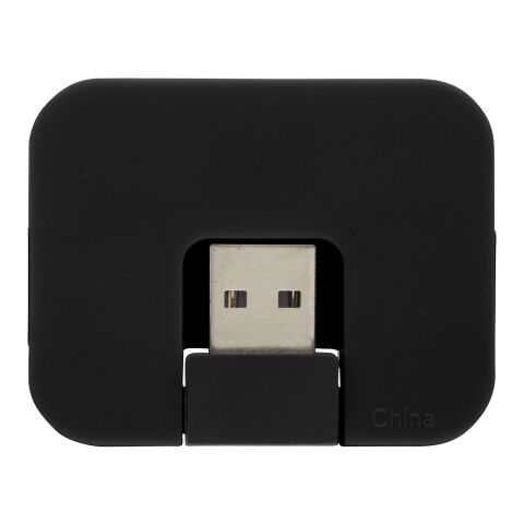 Hub USB de 4 puertos Gaia Estándar | negro | sin montaje de publicidad | no disponible | no disponible