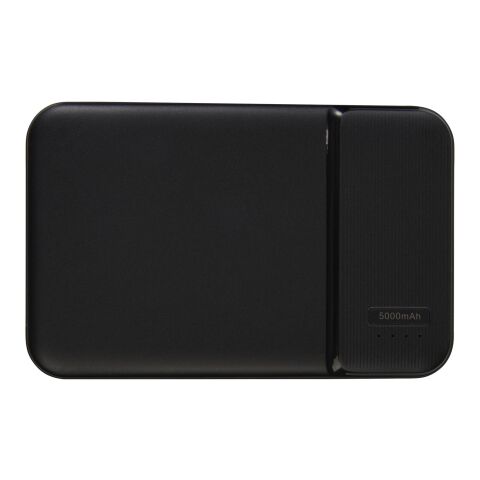 Batería externa de plástico reciclado de 5000 mAh &quot;Loop&quot; Estándar | Negro | sin montaje de publicidad | no disponible | no disponible