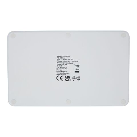 Cargador inalámbrico de bambú para escritorio de 10 W &quot;Medake&quot; Estándar | Beige | sin montaje de publicidad | no disponible | no disponible