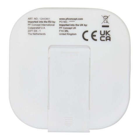 Auriculares tipo C con cable y caja de plástico reciclado &quot;Baekdu&quot; Estándar | blanco | sin montaje de publicidad | no disponible | no disponible