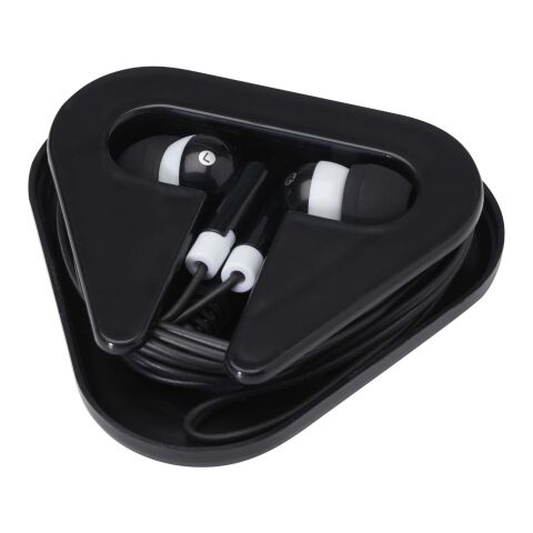 Auriculares con caja de plástico reciclado &quot;Rebel&quot; Estándar | negro | sin montaje de publicidad | no disponible | no disponible
