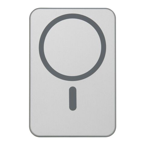 Batería externa magnética Avis de 10 000 mAh fabricada con aluminio reciclado RCS Plata