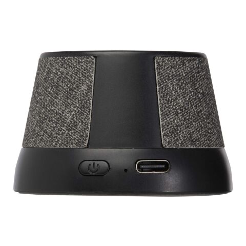 Altavoz inalámbrico magnético de plástico reciclado de 3 W &quot;Horna&quot; Estándar | Negro intenso | sin montaje de publicidad | no disponible | no disponible