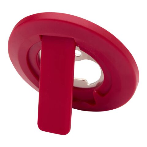 Soporte para teléfono magnético de plástico reciclado con abrebotellas "Ain" Estándar | Rojo | sin montaje de publicidad | no disponible | no disponible