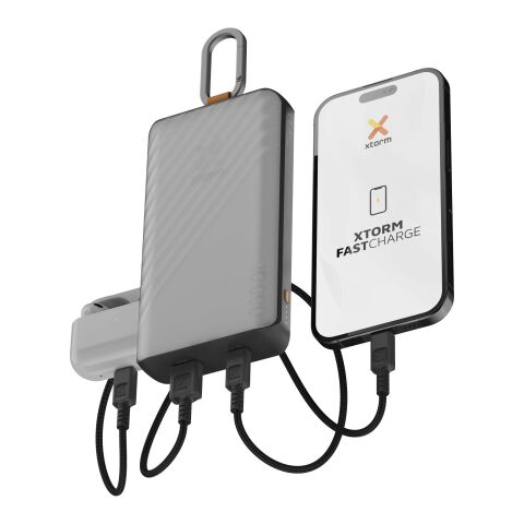 Batería externa solar de 10 000 mAh y 15 W con luz &quot;Xtorm XG2S101 Go2&quot; Estándar | Carbón | sin montaje de publicidad | no disponible | no disponible