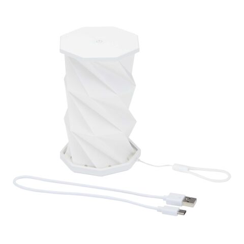 Lámpara de mesa plegable de plástico reciclado Celestia blanco
